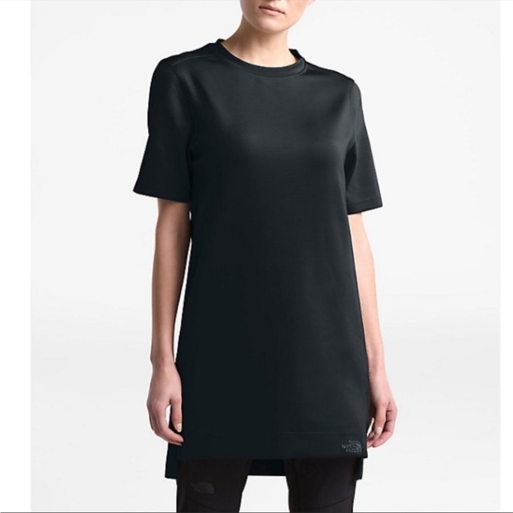 The NORTH FACE Sleek Knit Tunic Top Dress NWT Black